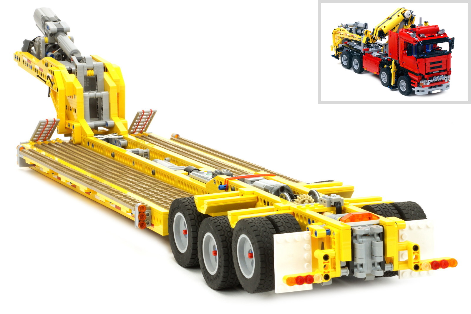 Technic lego truck and trailer top